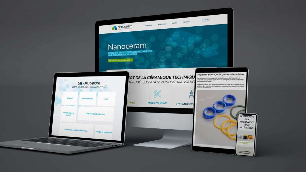 Refonte et référencement site web de Nanoceram
